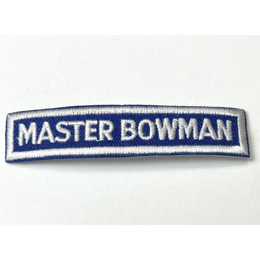 2-7/8" NAA JOAD Jr. Olympic Archery USA Camp Program Club MASTER BOWMAN PATCH